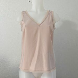 Chelsea 28 v neck tank top dressy blouse blush pink